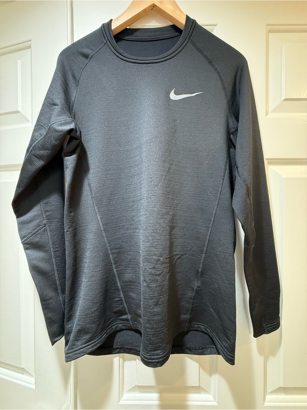 Nike Pro Warm Dri-FIT Men’s Thermal Long Sleeve Shirt Black Size M